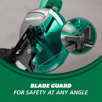 Metabo HPT 10 Inch Compound Miter Saw With Large Table, 15 Amp Motor