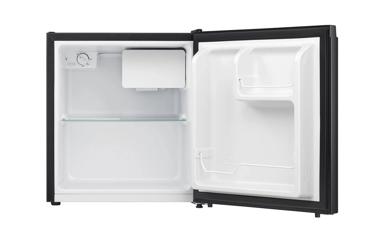 Hisense Single Door Mini Refrigerator, Black, 1.6 Cu Ft - WMS017M6XBE