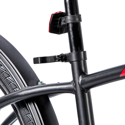 Pacifica Adult Unisex Cruiser Bicycle, Matte Black