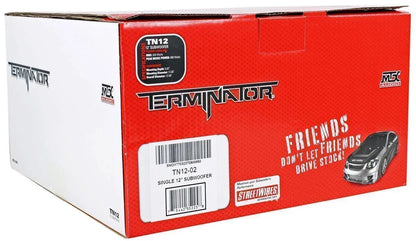 MTX Terminator TN12-02 12" 400 Watt Car Audio Subwoofer With Rockville RS12 Sealed Enclosure