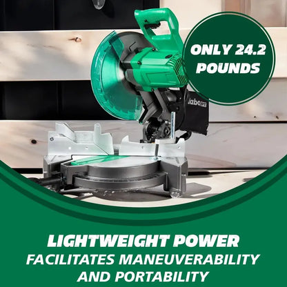 Metabo HPT 10 Inch Compound Miter Saw With Large Table, 15 Amp Motor