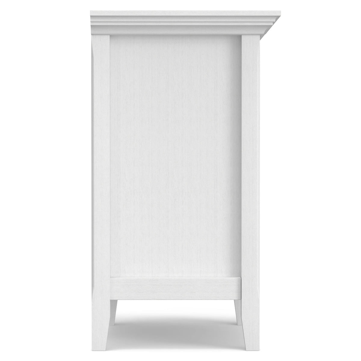 Solid Wood Nightstand With 2 Drawers And Open Shelf, 16 in D x 24 in W x 26 in H