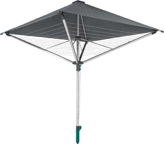 Leifheit Aluminum Rotary Dryer, Gray, 40 m - LinoProtect 82100