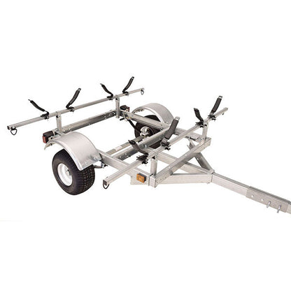 Malone Kayak Trailer Package, 600 lb Capacity, Galvanized Steel, LED Lights, 70 MPH Tires - LowMax 2