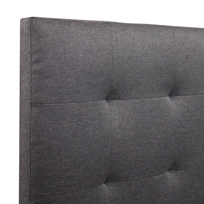 Hillsdale Living Essentials Upholstered Twin Platform Bed With 2 Storage Drawers, Gray