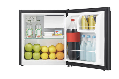 Hisense Single Door Mini Refrigerator, Black, 1.6 Cu Ft - WMS017M6XBE